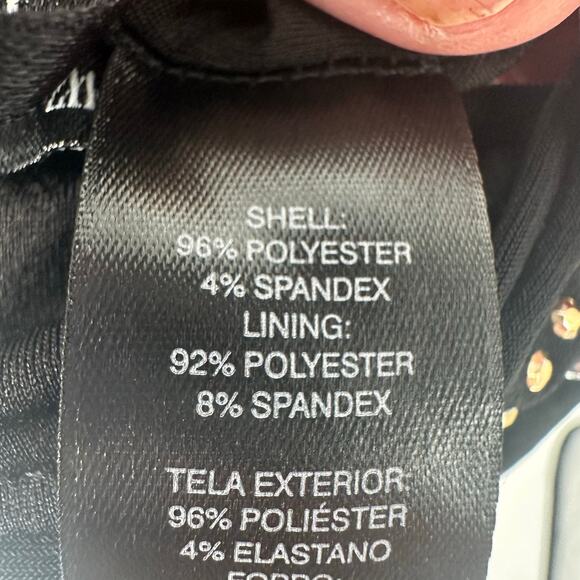 WHBM Black Silver, Gold, and Bronze Studded Tank Dress Sz XXSP - Picture 7 of 8